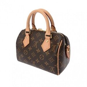 Louis Vuitton Handbag Canvas Bandouliere Brown Monogram Speedy